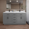 Custom image for Dark Gray with Matte Black Trim / White Cultured Marble / No Mirror
