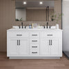 Custom image for White with Matte Black Trim / White Quartz / No Mirror