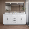 Custom image for White with Matte Black Trim / White Quartz / No Mirror