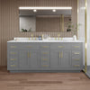 Custom image for Dark Gray with Brushed Gold Trim / Giotto Quartz / No Mirror