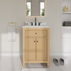 Custom image for Tanned Oak with Matte Black Trim / Giotto Quartz / No Mirror