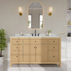 Custom image for Tanned Oak with Matte Black Trim / Giotto Quartz / No Mirror