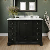 Custom image for Dark Espresso with Polished Chrome Trim / Giotto Quartz, Rectangular Sink / 46