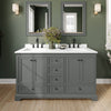Custom image for Dark Gray with Matte Black Trim / White Quartz, Rectangular Sink / 58