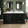 Custom image for Dark Espresso with Polished Chrome Trim / Giotto Quartz, Rectangular Sink / No Mirror