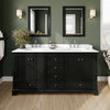 Custom image for Dark Espresso with Polished Chrome Trim / White Quartz, Rectangular Sink / 24