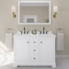 Custom image for White with Matte Black Trim / White Quartz / 46
