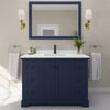Custom image for Dark Blue with Matte Black Trim / White Quartz / 46