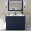 Custom image for Dark Blue with Matte Black Trim / White Quartz / 46