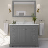 Custom image for Dark Gray with Polished Chrome Trim / Giotto Quartz / 46