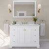 Custom image for White with Brushed Gold Trim / Giotto Quartz / 46
