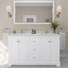 Custom image for White with Brushed Gold Trim / Giotto Quartz / No Mirror