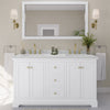 Custom image for White with Brushed Gold Trim / Giotto Quartz / No Mirror