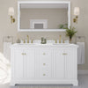 Custom image for White with Brushed Gold Trim / White Quartz / 58