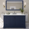 Custom image for Dark Blue with Matte Black Trim / White Quartz / 58