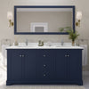 Custom image for Dark Blue with Polished Chrome Trim / White Quartz / 70