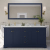 Custom image for Dark Blue with Brushed Gold Trim / Giotto Quartz / 70