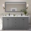 Custom image for Dark Gray with Matte Black Trim / White Quartz / 70