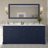 Custom image for Dark Blue with Polished Chrome Trim / White Quartz / 70