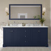 Custom image for Dark Blue with Polished Chrome Trim / White Quartz / No Mirror