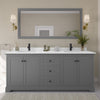Custom image for Dark Gray with Matte Black Trim / White Quartz / 70
