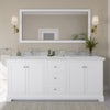 Custom image for White with Polished Chrome Trim / Giotto Quartz / No Mirror
