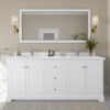 Custom image for White with Polished Chrome Trim / White Quartz / 70