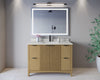 Custom image for Natural Oak with Matte Black Trim / Giotto Quartz / No Mirror