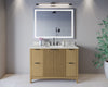 Custom image for Natural Oak with Matte Black Trim / Giotto Quartz / No Mirror