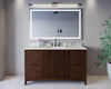 Custom image for Dark Walnut with Matte Black Trim / Giotto Quartz / No Mirror