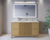 Custom image for Natural Oak with Brushed Nickel Trim / Giotto Quartz / No Mirror