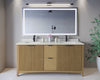 Custom image for Natural Oak with Matte Black Trim / Giotto Quartz / No Mirror