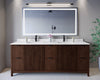 Custom image for Dark Walnut with Matte Black Trim / White Quartz / No Mirror