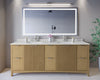 Custom image for Natural Oak with Brushed Nickel Trim / Giotto Quartz / No Mirror