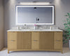 Custom image for Natural Oak with Brushed Nickel Trim / Giotto Quartz / No Mirror