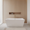 Custom image for White with Polished Chrome Trim and Brushed Gold Faucet / 63