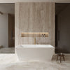 Custom image for White with Shiny White Trim and Brushed Gold Faucet / 67