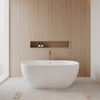 Custom image for White with Shiny White Trim and Brushed Gold Faucet / 63