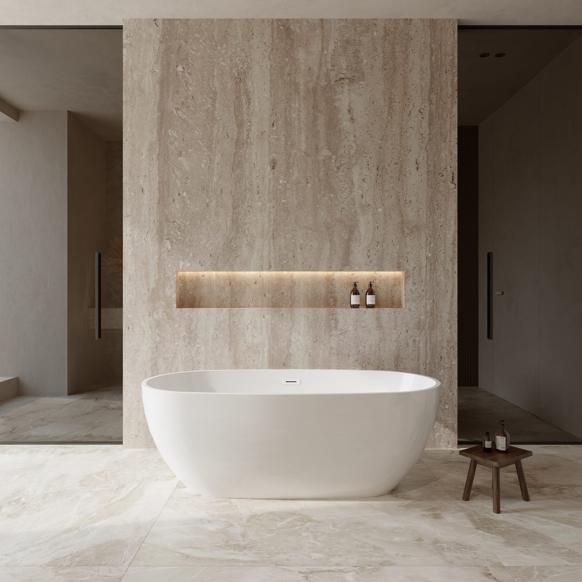 Juno Freestanding Acrylic Bathtub No Faucet 67 inch – Wyndham