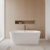 Custom image for White with Polished Chrome Trim and Matte Black Faucet / 67