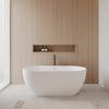 Custom image for Matte White with Shiny White Trim and Matte Black Faucet / 63