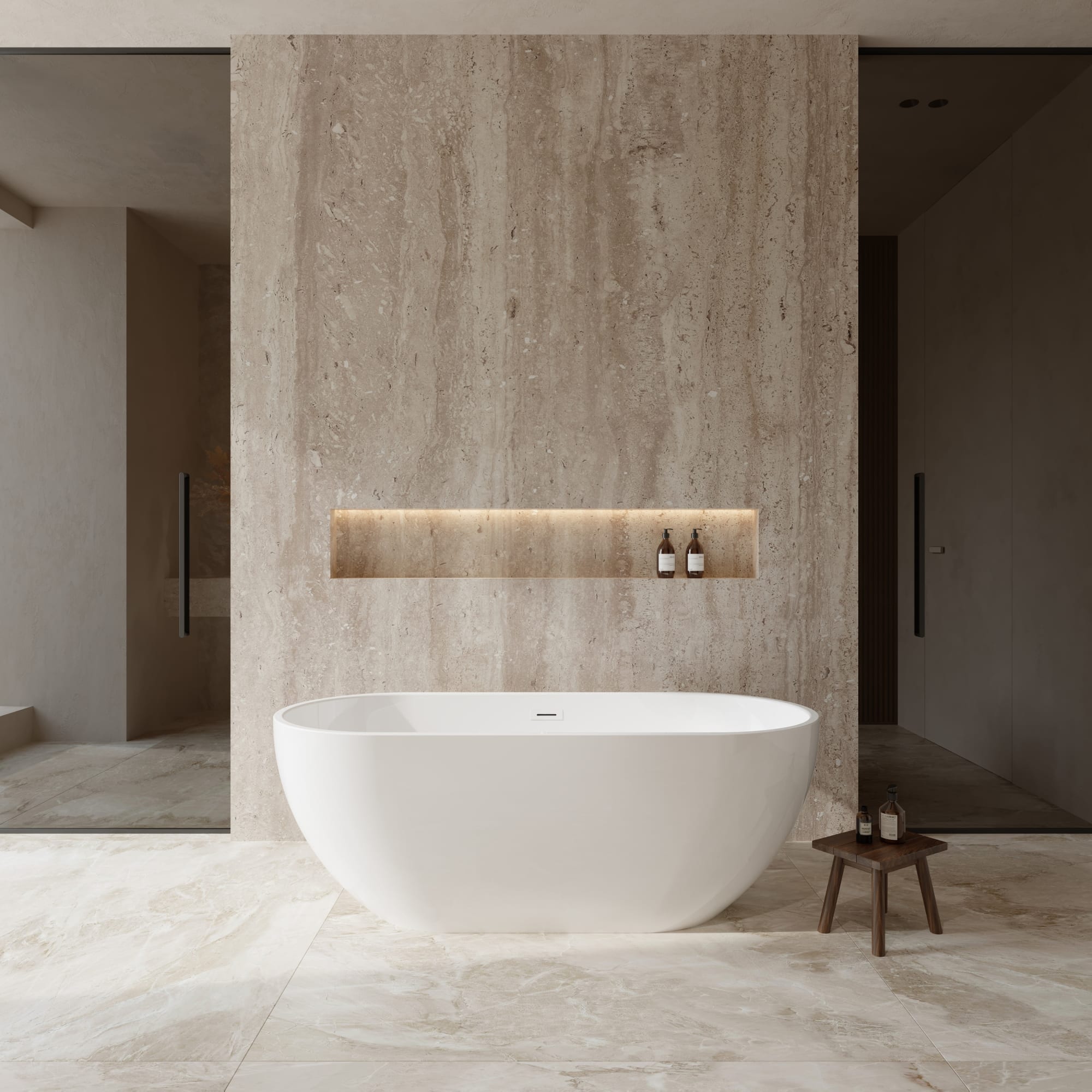 Brooklyn Freestanding Acrylic Bathtub No Faucet 67 inch – Wyndham