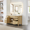 Custom image for Whitewashed Oak with Brushed Nickel Trim / Giotto Quartz / No Mirror