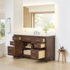 Custom image for Dark Walnut with Brushed Nickel Trim / Giotto Quartz / No Mirror