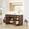 Custom image for Dark Walnut with Brushed Nickel Trim / White Cultured Marble / No Mirror