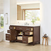 Custom image for Dark Walnut with Brushed Nickel Trim / White Quartz / No Mirror