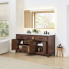 Custom image for Dark Walnut with Matte Black Trim / White Cultured Marble / No Mirror