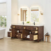 Custom image for Dark Walnut with Matte Black Trim / Giotto Quartz / No Mirror