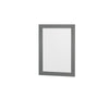 Custom image for Dark Gray with Brushed Chrome Trim / White Cultured Marble, Rectangular Sink / 24