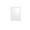 Custom image for White with Brushed Chrome Trim / Carrara Cultured Marble, Rectangular Sink / 24
